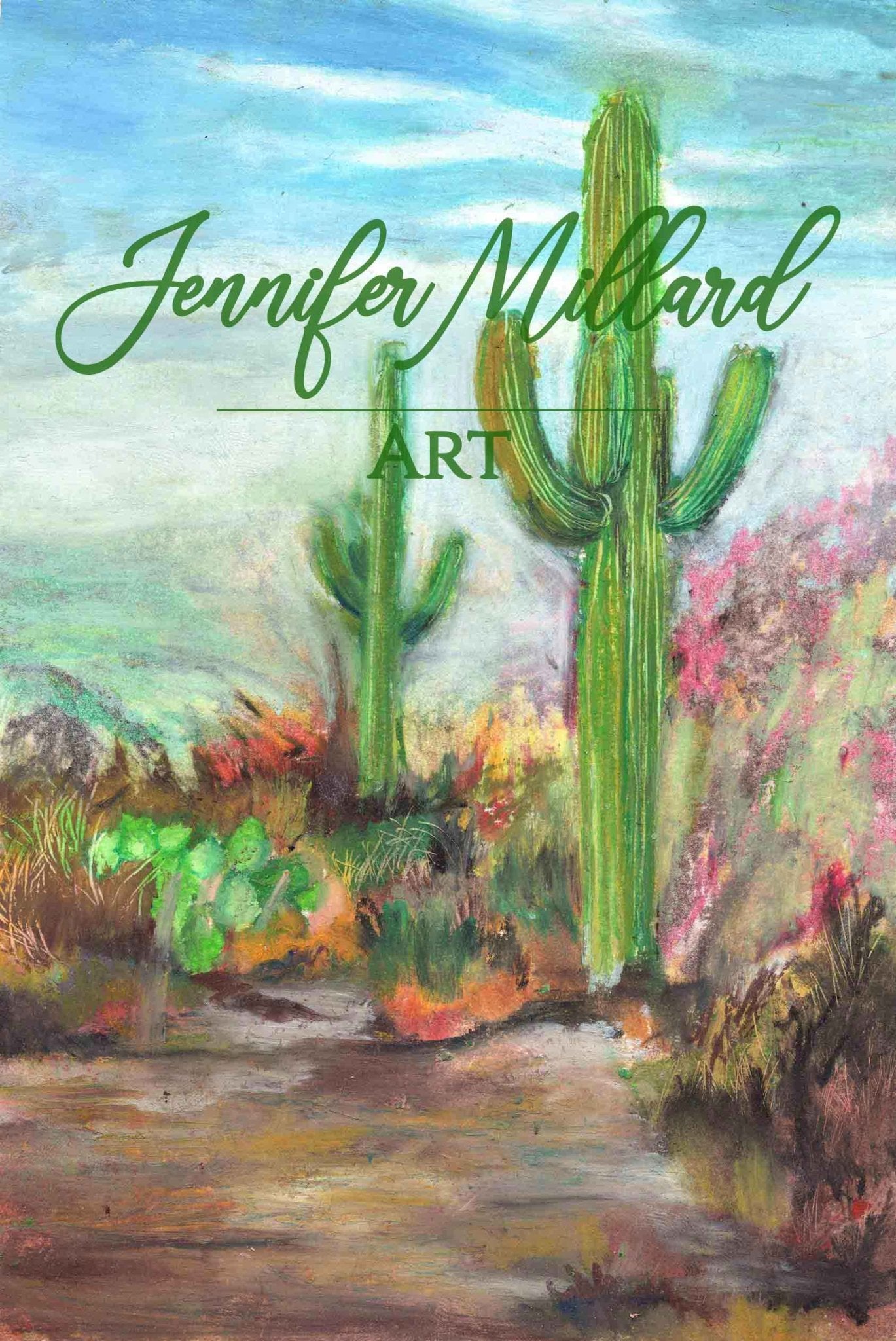 Hot Desert Blooms Fine Art Print - Jennifer Millard Art