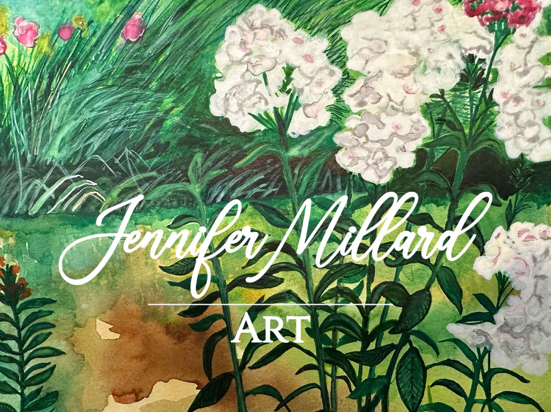 In the Garden Fine Art Print - Jennifer Millard Art