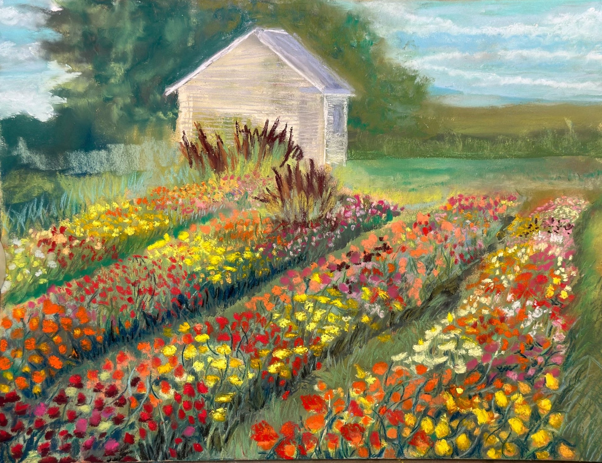 Kentucky Flower Farm Fine Art Print - Jennifer Millard Art