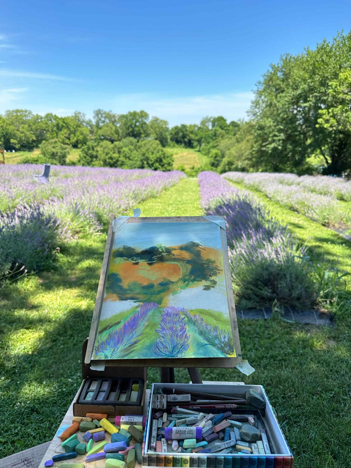 Lavender Farm Fine Art Print - Jennifer Millard Art