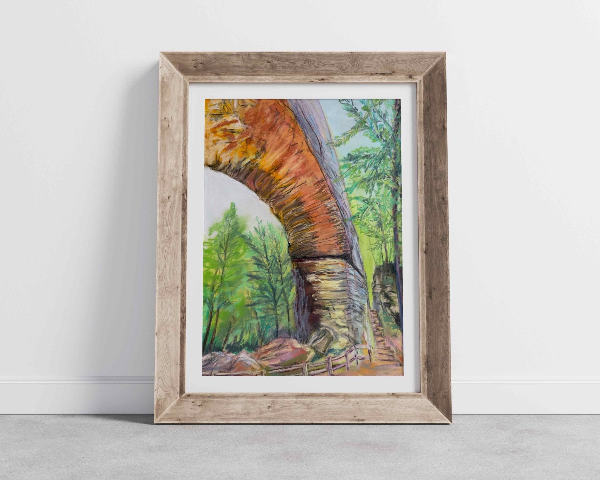 Natural Bridge & Fat Man's Squeeze - Red River Gorge Fine Art Print - Jennifer Millard Art