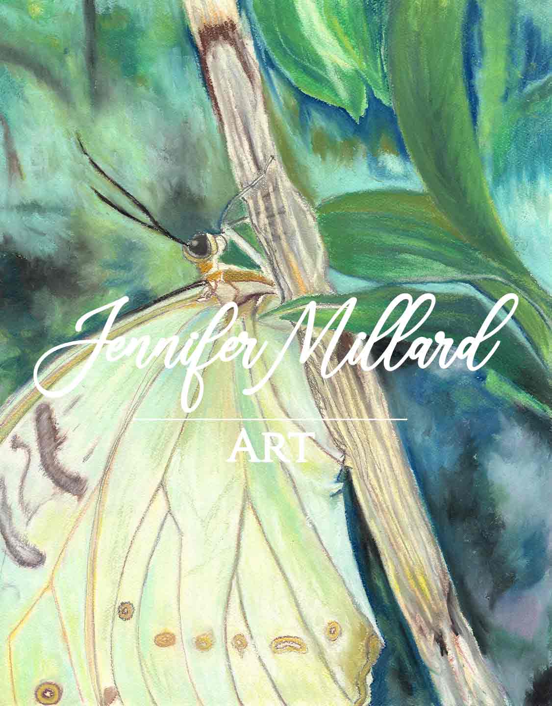 Resting Flutter Fine Art Print - Jennifer Millard Art