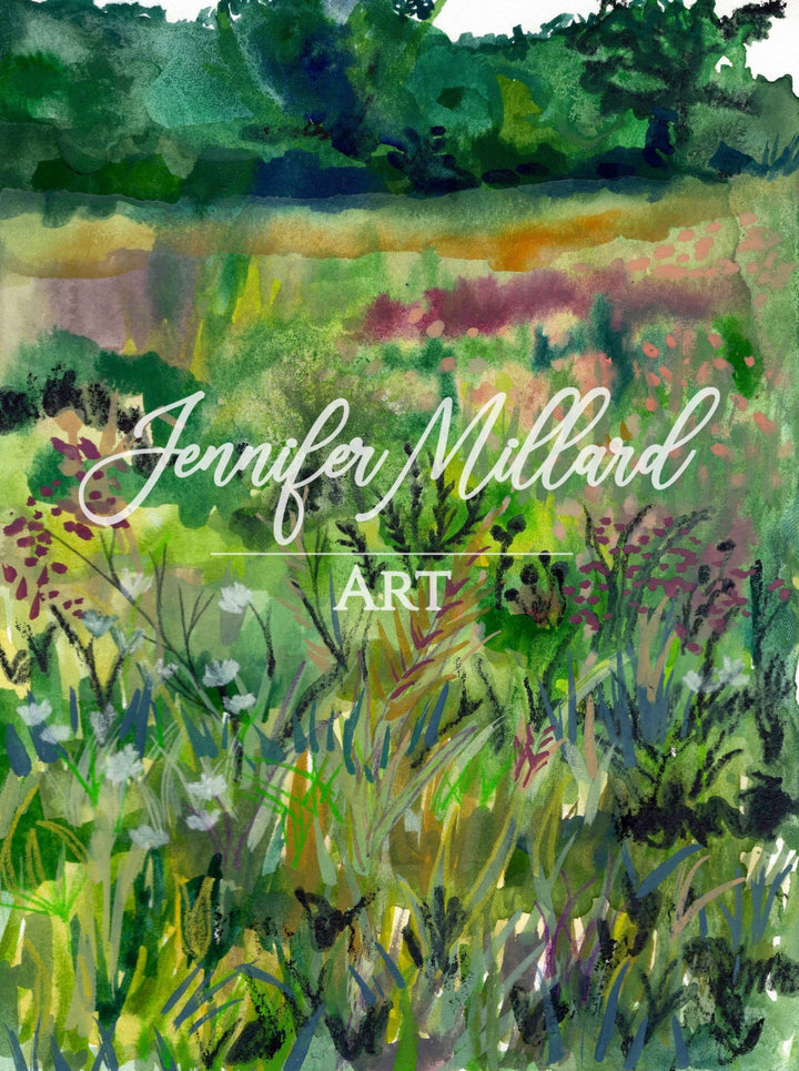 The Lake Meadow Fine Art Print - Jennifer Millard Art